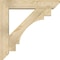 Ekena Millwork Merced Slat Rough Sawn Bracket w/ Offset Brace, Douglas Fir, 6"W x 28"D x 28"H BKT0604X28X28MRC06RDF - alternate 2